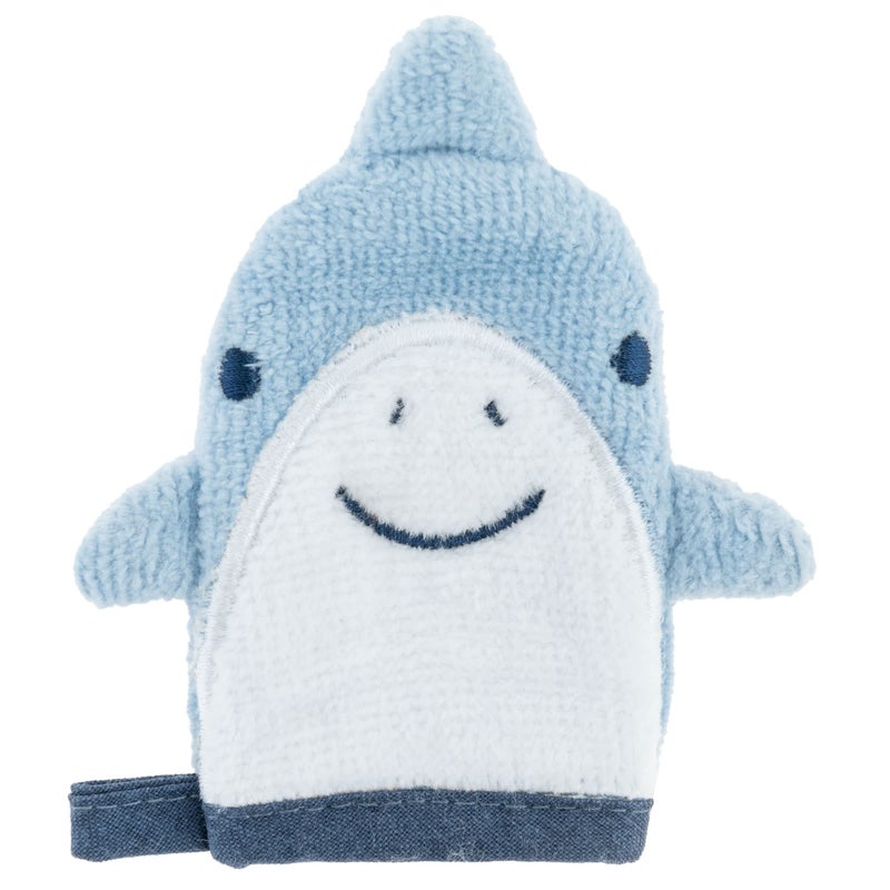 Stephen Joseph Bath Mitt with Finger Puppet, Shark - Image 4